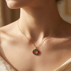 گردنبند طلا مولتی کالر حلقه