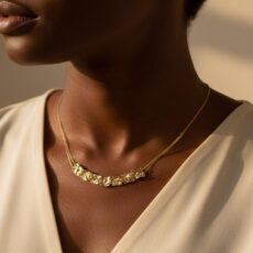 گردنبند چکشی مربع