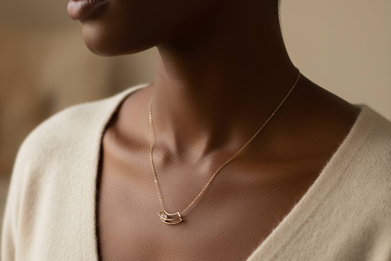 گردنبند باربی سفید