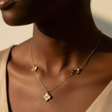 گردنبند 3 پر انیکس تو خالی