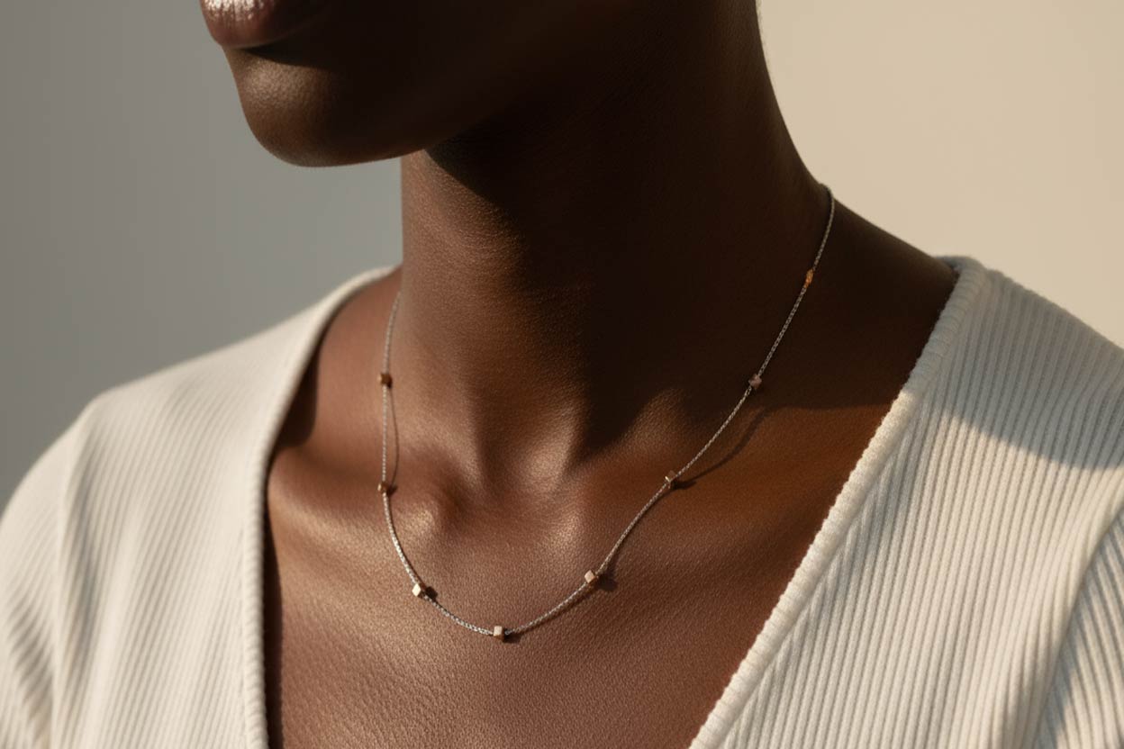 گردنبند آلبرنادو مکعب