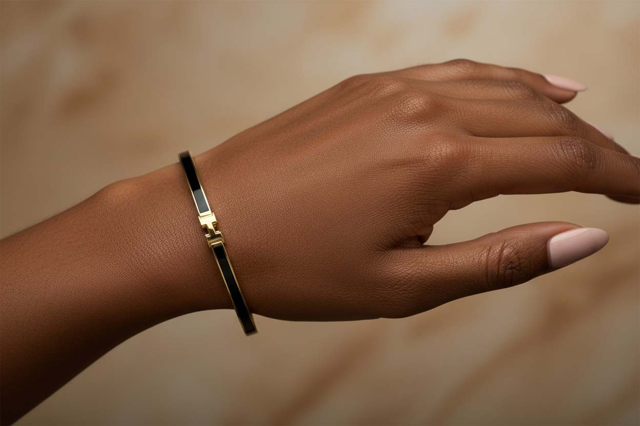 دستبند هرمس مشکی