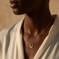 گردنبند بالرین آبی