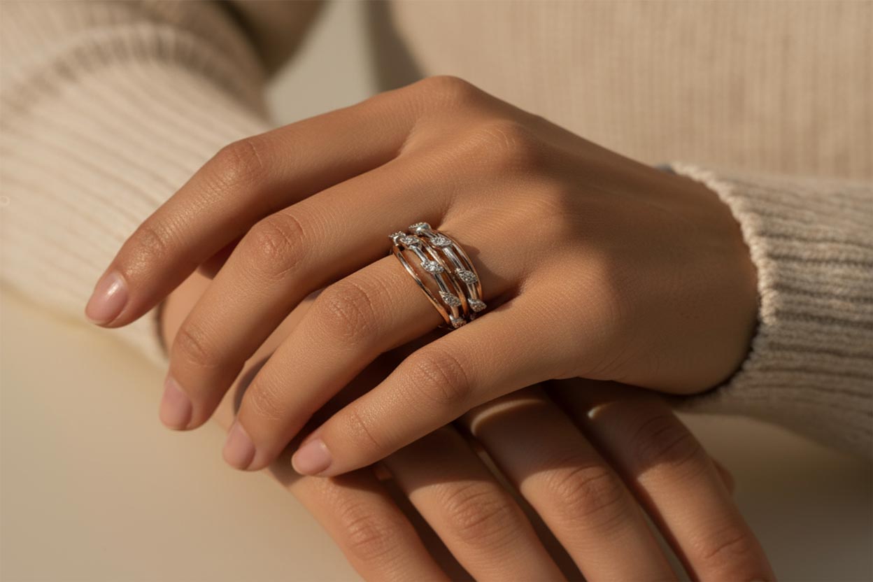 انگشتر چرخش الماس