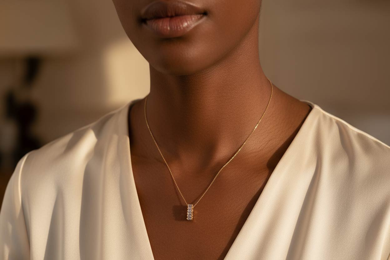 گردنبند باگت بنفش